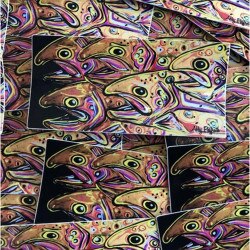 Art 4 All Golden Trout Sticker in One Color